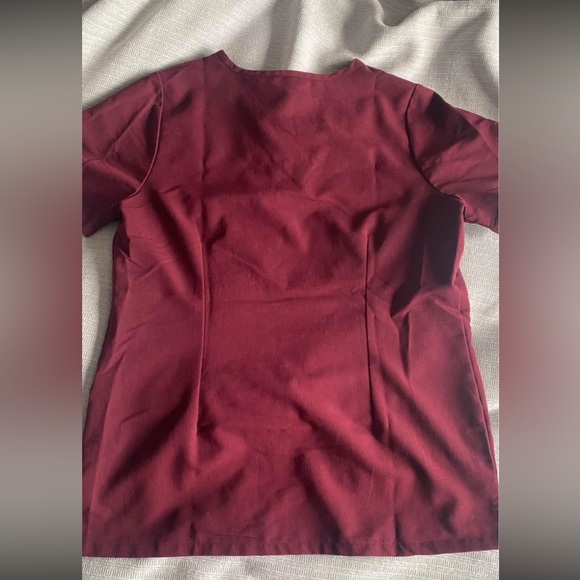 Burgundy Scrub Set - Picture 2 of 5